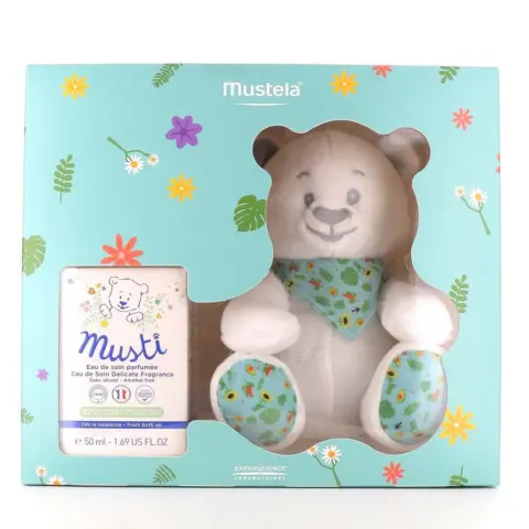 Фото Mustela Подарочный набор Мишка & парфюмерная вода Musti 50 мл