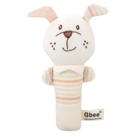 Фото Мягкая погремушка палочка Gbee Baby Щенок