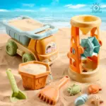 Набор для игры в песке, игрушки для песочницы, 9 предметов — 2