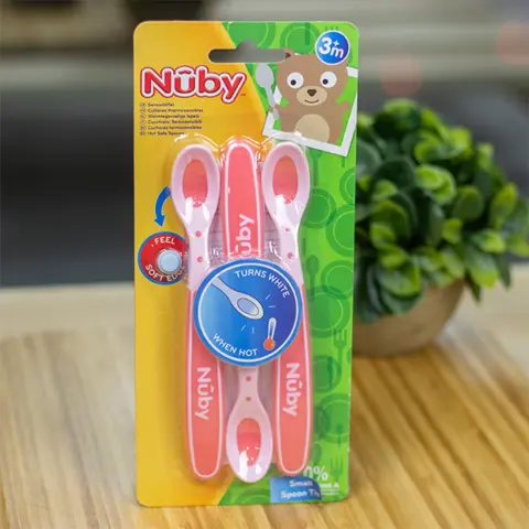 Фото Набор ложек Nuby Hot Safe 3шт, 3+ мес.