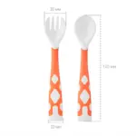 Набор ложка+вилка ROXY-KIDS Flexible гибкие в защитном футляре 9+ мес — 4