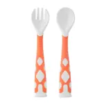 Набор ложка+вилка ROXY-KIDS Flexible гибкие в защитном футляре 9+ мес — 6