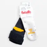 Набор носков Bebetto 2 пары let it snow Белый, Темно-серый - 6-12 мес — 2