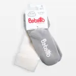 Набор носков Bebetto 2 пары Серый, Белый — 2