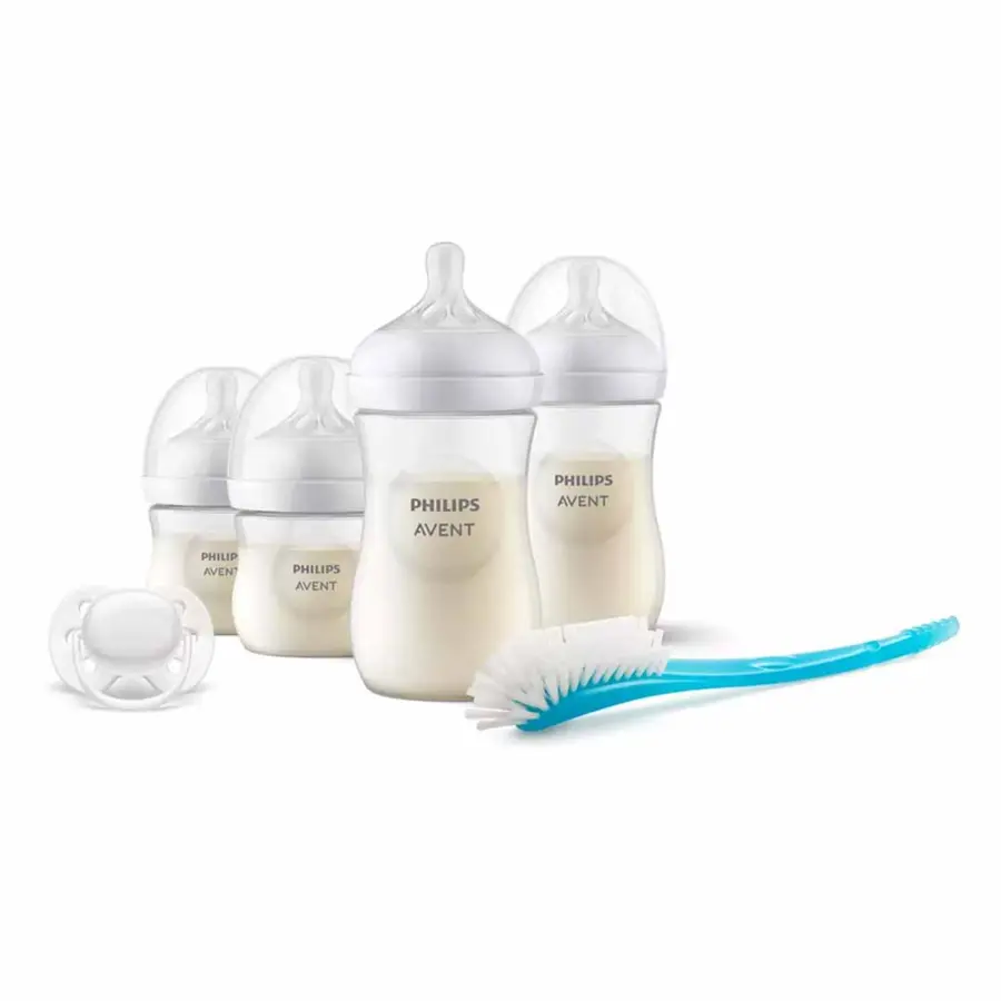Набор пластиковых бутылочек Philips Avent Natural Response 0+ мес. (+щётка и пустышка) SCD838/11 — 3