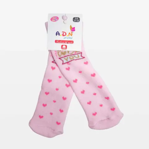 Фото Носки A.D.N Socks В розовое сердечко Розовый