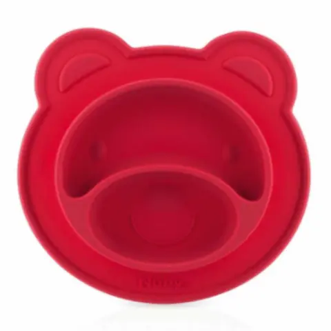 Фото Nuby Тарелка силиконовая двухсекционная