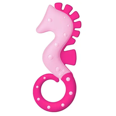 Фото NUK Прорезыватель пластиковый sea horse 3+ мес
