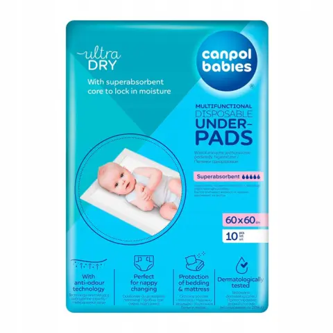 Фото Одноразовые гигиенические пеленки Canpol Babies 60*60 см 10 шт
