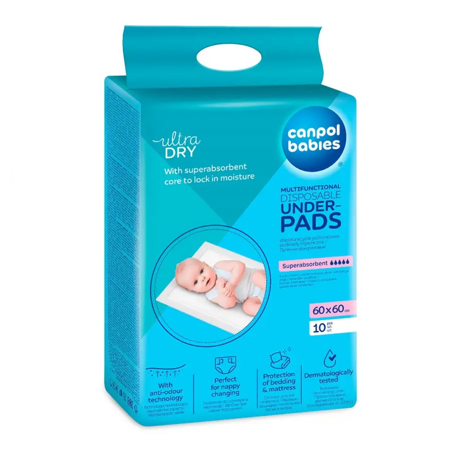 Одноразовые гигиенические пеленки Canpol Babies 60*60 см 10 шт — 3