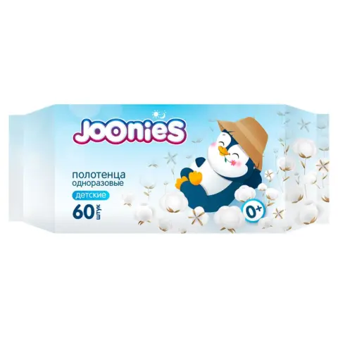Фото Одноразовые полотенца JOONIES 60 шт