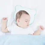 Ортопедическая подушка мишка однотонная в рубчик 0+ мес Розовый — 2