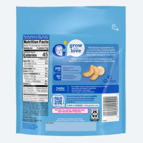 Фото Печенье Gerber Cookies банан пауч 12+ мес 142 гр