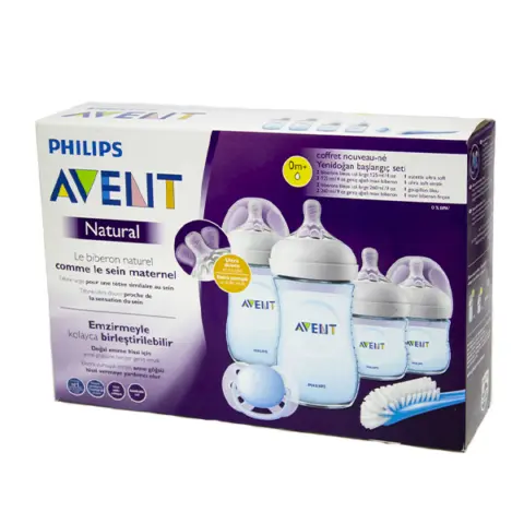 Фото Philips Avent Набор бутылочек Natural 2.0 0+ мес 6 предметов SCD301/04