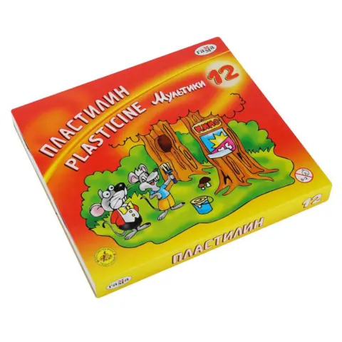 Фото Пластилин мультики 12 шт