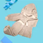 Плюшевый комплект 2ка flexi толстовка с капюшоном + штаны Бежевый — 3
