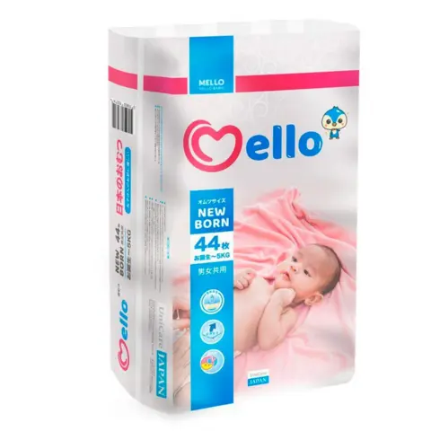 Фото Подгузники Mello NB 0-5 кг 44 шт