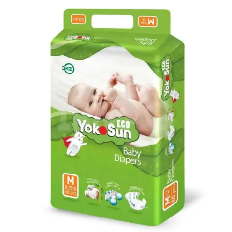 Фото Подгузники YokoSun Eco M (5-10 кг) 60 шт