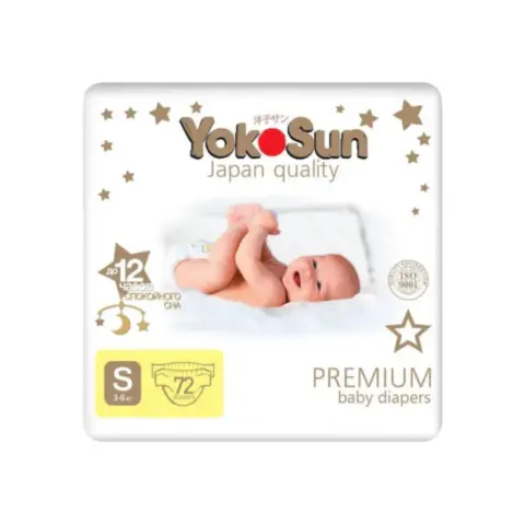 Фото Подгузники YokoSun Premium S (3-6 кг) 72 шт