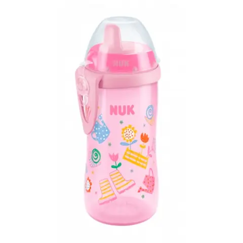 Фото Поильник NUK First Choice Kiddy Cup 300 мл. 12+ мес. Цветочки