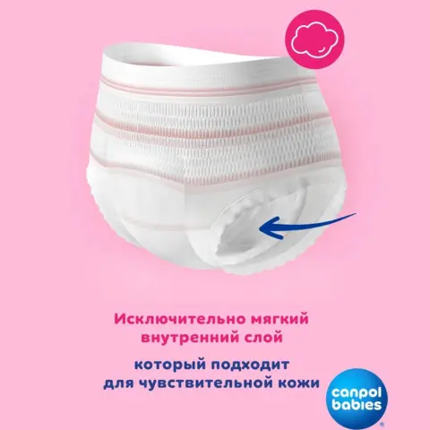 Фото Послеродовые трусики Canpol babies одноразовые 2-в-1 дышащие ультраабсорбирующие L/XL 5 шт