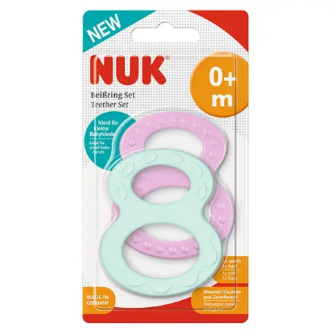 Фото Прорезыватель NUK 0+ мес. 2 шт.