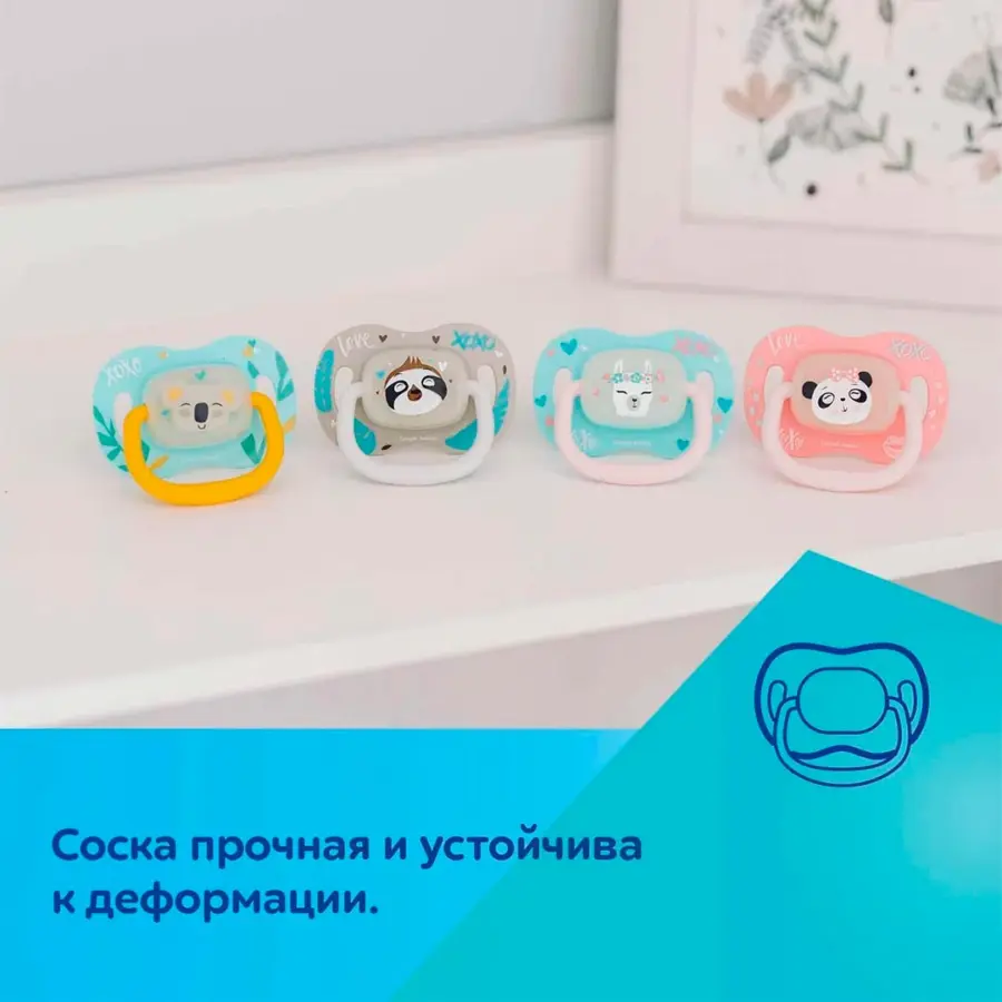 Пустышка Canpol Babies 6-18 мес Ленивец — 3