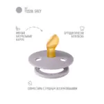 Пустышка латексная BIBS Colour Anatomical Fossil Grey 0+ мес — 2