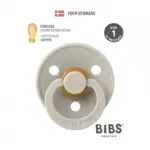 Пустышка латексная BIBS Colour Symmetrical Sand 0+ мес — 2