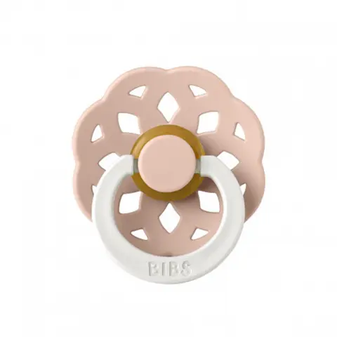 Фото Пустышка латексная ночная BIBS Boheme Glow - Blush 6+ мес