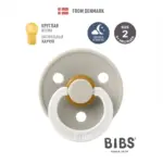 Пустышка латексная ночная BIBS Colour Glow - Sand 6+ мес — 2