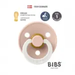 Пустышка латексная ночная BIBS Colour Glow Symmetrical - Blush 0+ мес
