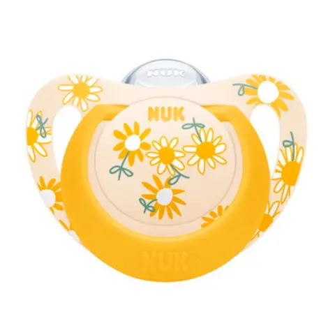 Фото Пустышка NUK Star 18-36 мес Цветочки