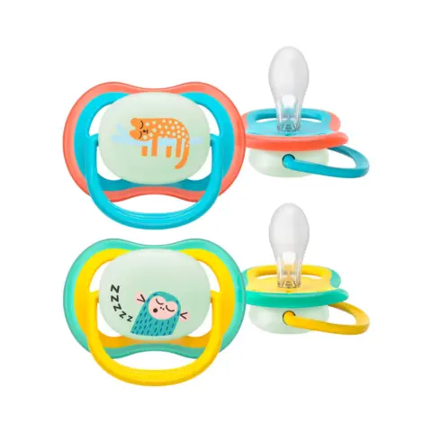 Фото Пустышка Philips Avent Air Nighttime 18+ мес 2 шт SCFSCF376/32