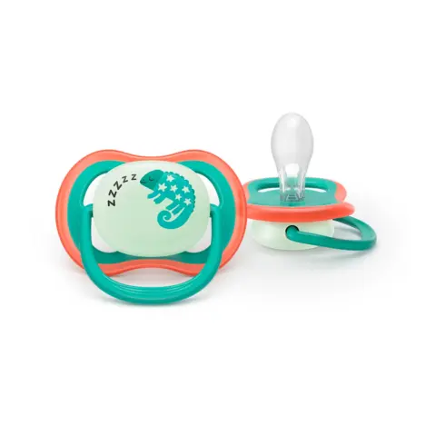 Фото Пустышка Philips Avent Air Nighttime 6-18 мес 2 шт SCFSCF376/28