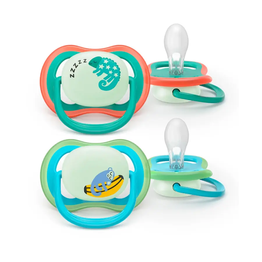 Пустышка Philips Avent Air Nighttime 6-18 мес 2 шт SCFSCF376/28 — 4