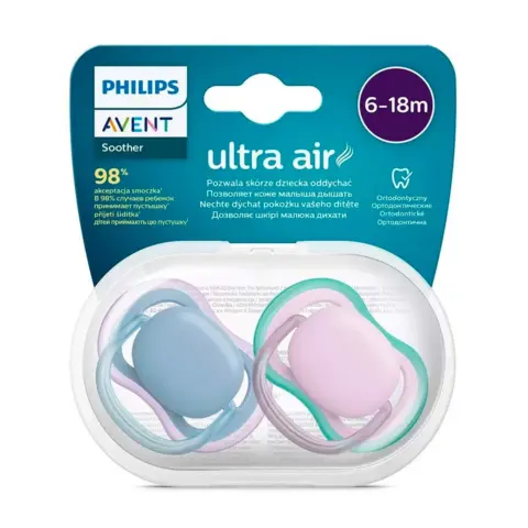 Фото Пустышка Philips Avent Ultra Air 6-18 мес 2 шт