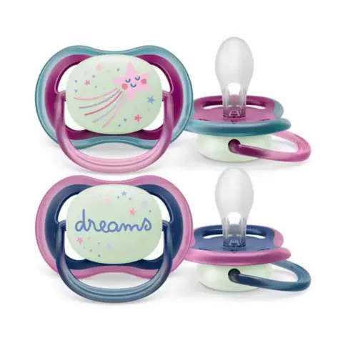 Фото Пустышка Philips Avent Ultra air nighttime dreams звезда 6-18 мес 2 шт