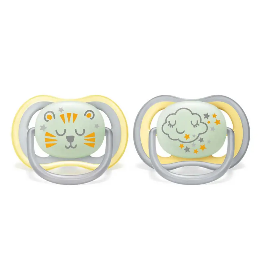 Пустышка Philips Avent Ultra Air Nighttime Звездный тигренок 18+ мес 2 шт — 3