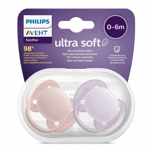 Фото Пустышка Philips Avent Ultra soft 0-6 мес 2 шт