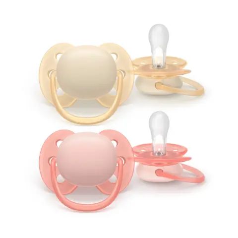 Фото Пустышка Philips Avent Ultra Soft 0-6 мес 2 шт SCF091/38