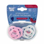 Пустышка ROXY-KIDS лиса и птичка 0-6 мес 2 шт