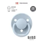 Пустышка силиконовая BIBS De Lux - Baby Blue 0+ мес — 2