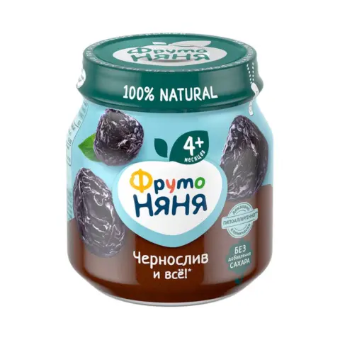 Фото Пюре ФрутоНяня чернослив 100 гр 4+ месяцев