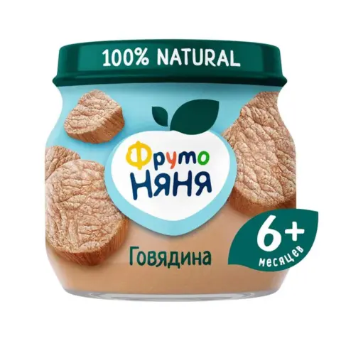 Фото Пюре ФрутоНяня говядина 80 гр 8+ мес