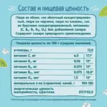 Пюре ФрутоНяня витаминный салатик яблоко черника брусника и клюква 90 гр — 3