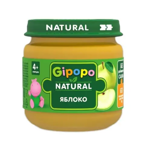Фото Пюре GIPOРО Яблоко 80 гр 4+ мес