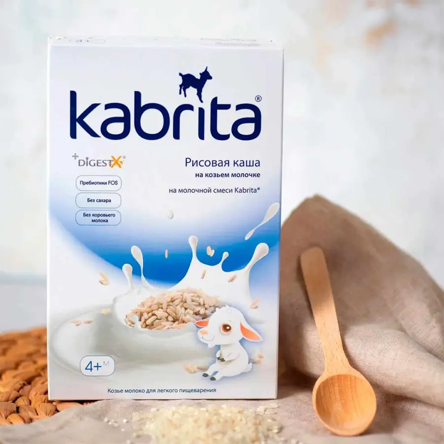 Рисовая каша Kabrita на козьем молоке 180 гр. 4+ мес. — 5
