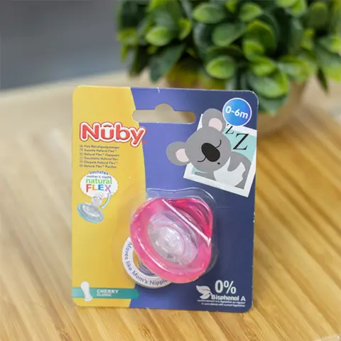 Фото Силиконовая пустышка Nuby Cherry Classic, 0-6 мес.
