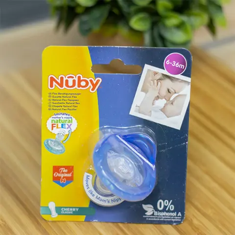 Фото Силиконовая пустышка Nuby Cherry Classic, 6-36 мес.